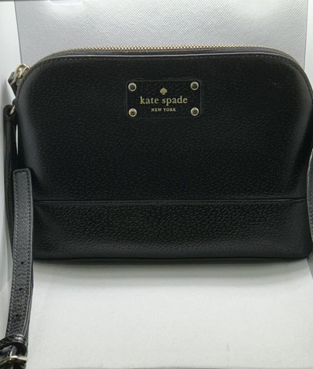 Kate Spade Black Crossbody Bag WKRU2895 Gold Hardware